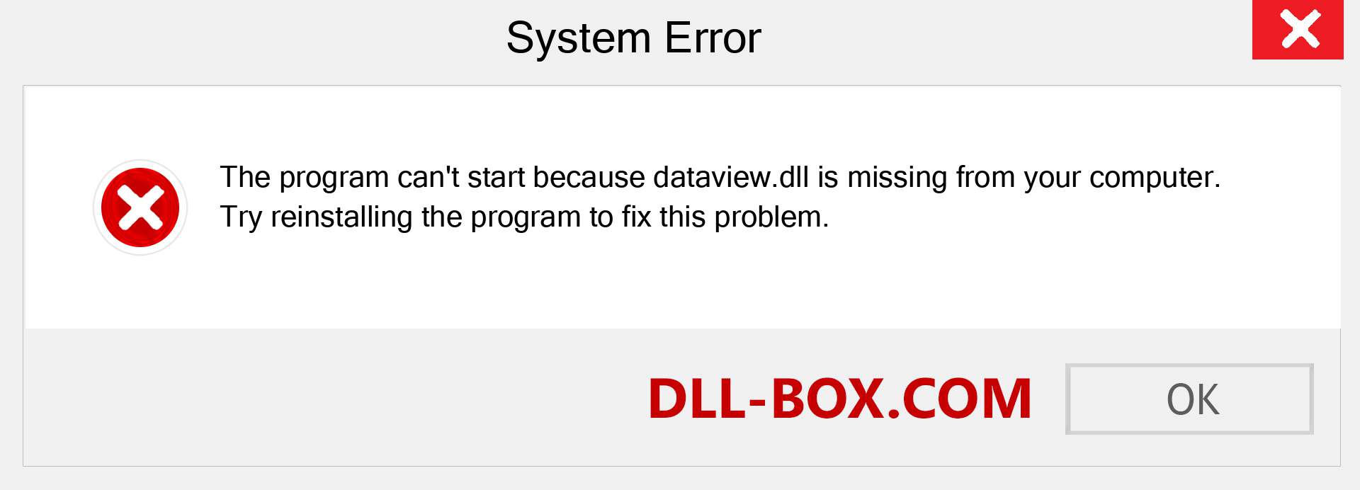  dataview.dll file is missing?. Download for Windows 7, 8, 10 - Fix  dataview dll Missing Error on Windows, photos, images